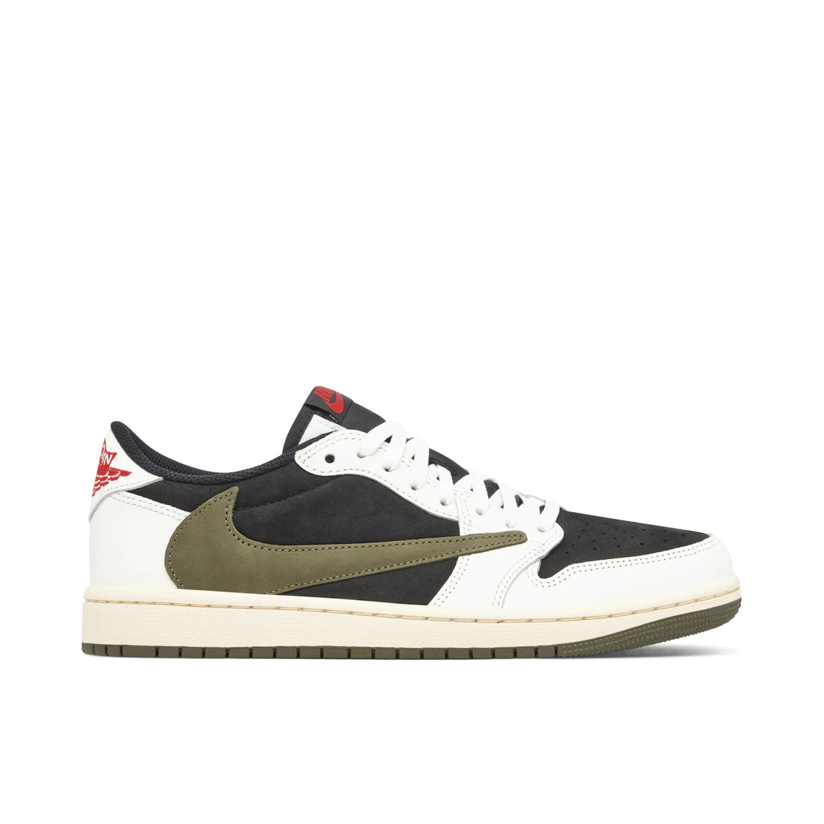 Jordan 1 Retro Low OG SP Travis Scott Olive (W) by Jordan's in Shoes. Available at KershKicks for £550.00. A must-have for fans of Jordan's looking to elevate their style with this Shoes.