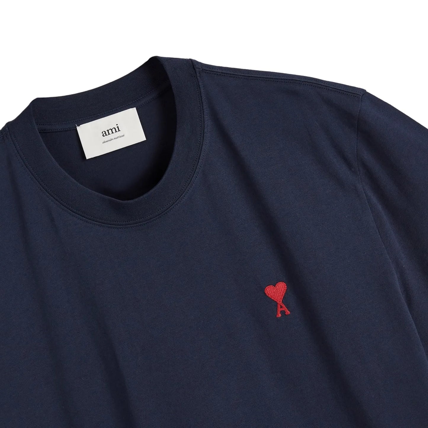 Ami Paris Ami De Coeur T-Shirt Navy Red
