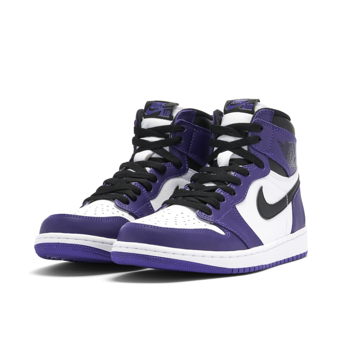 Jordan 1 Retro High Court Purple White by Jordan's in Shoes. Available at KershKicks for £250.00. A must-have for fans of Jordan's looking to elevate their style with this Shoes.