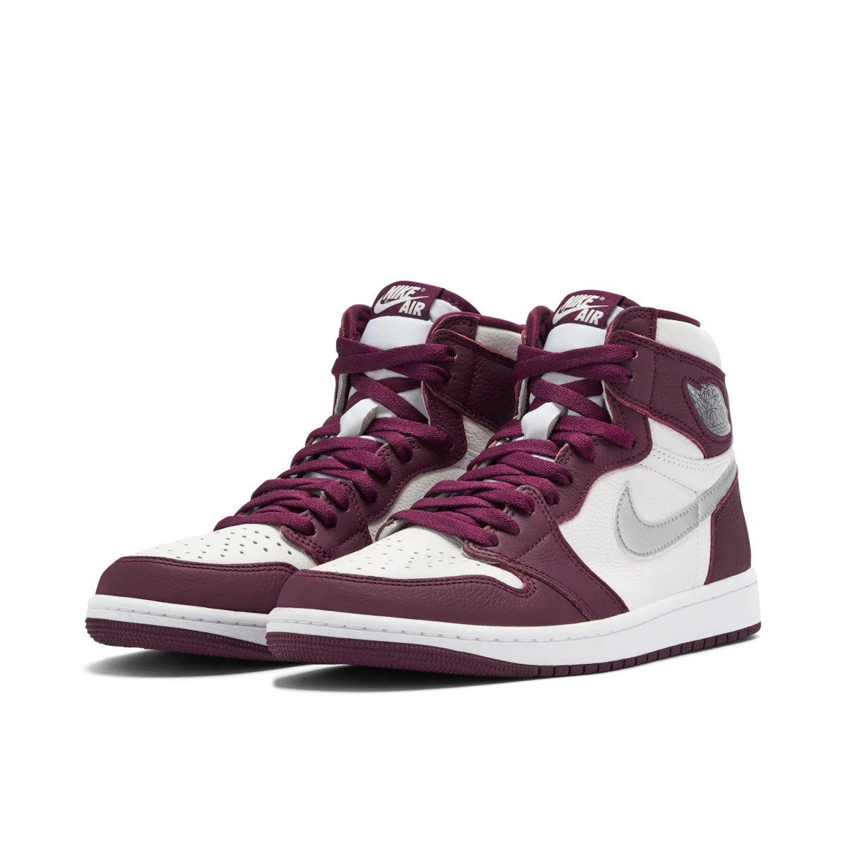 Jordan 1 Retro High OG Bordeaux by Jordan's in Shoes. Available at KershKicks for £175.00. A must-have for fans of Jordan's looking to elevate their style with this Shoes.