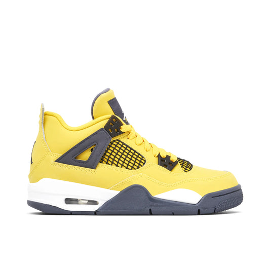 Jordan 4 Retro Lightning GS (2021) by Jordan's in Shoes. Available at KershKicks for £235.00. A must-have for fans of Jordan's looking to elevate their style with this Shoes.