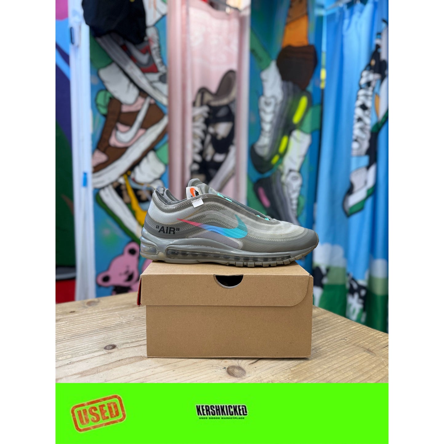 Nike Air Max 97 Off White Menta UK8.5