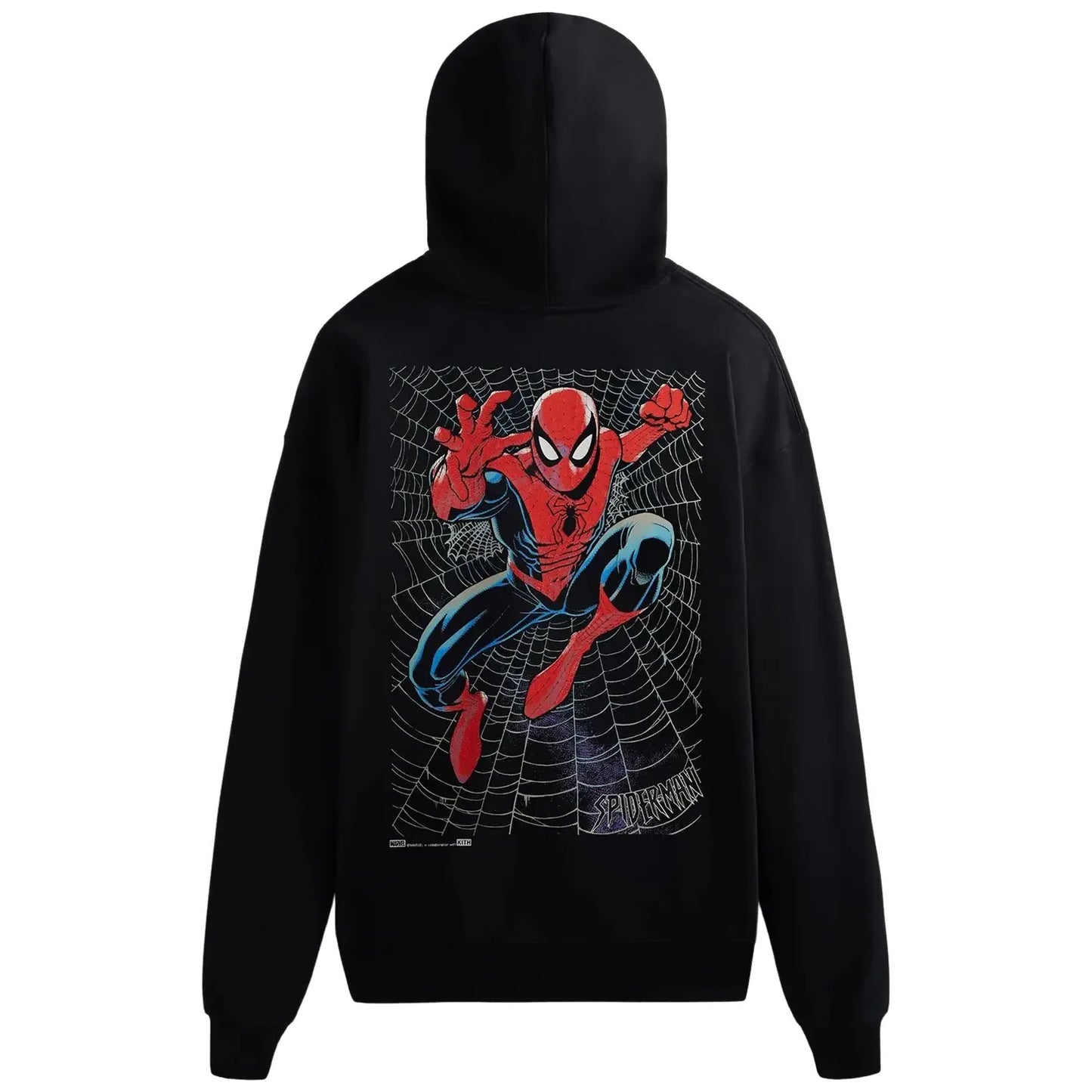 Kith For Spider-Man Web Logo Hoodie Black