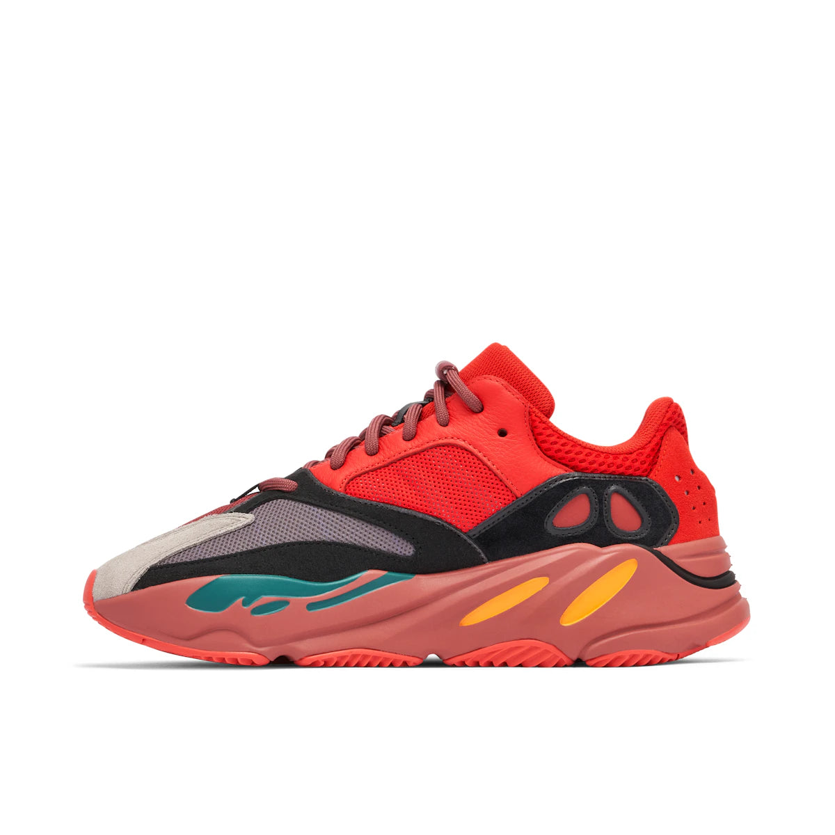 adidas Yeezy Boost 700 Hi-Res Red by Yeezy in Shoes. Available at KershKicks for £300.00. A must-have for fans of Yeezy looking to elevate their style with this Shoes.