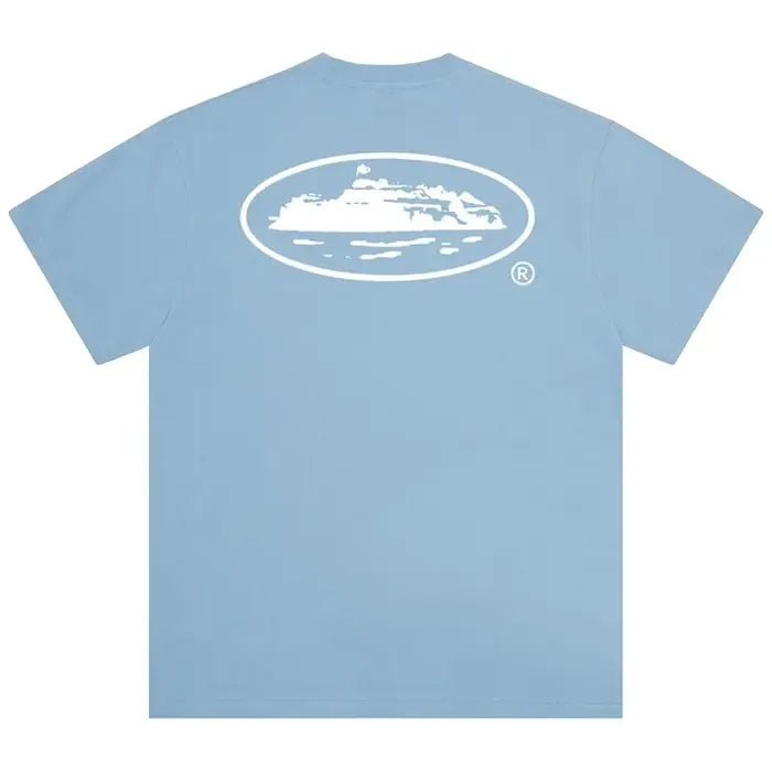 Corteiz OG Island T shirt Baby Blue
