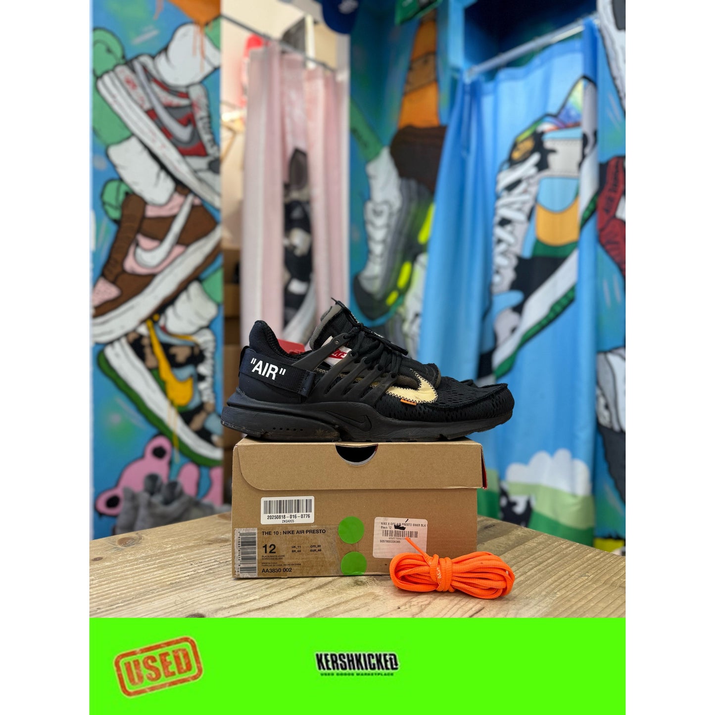 Nike Off White Presto Black UK11