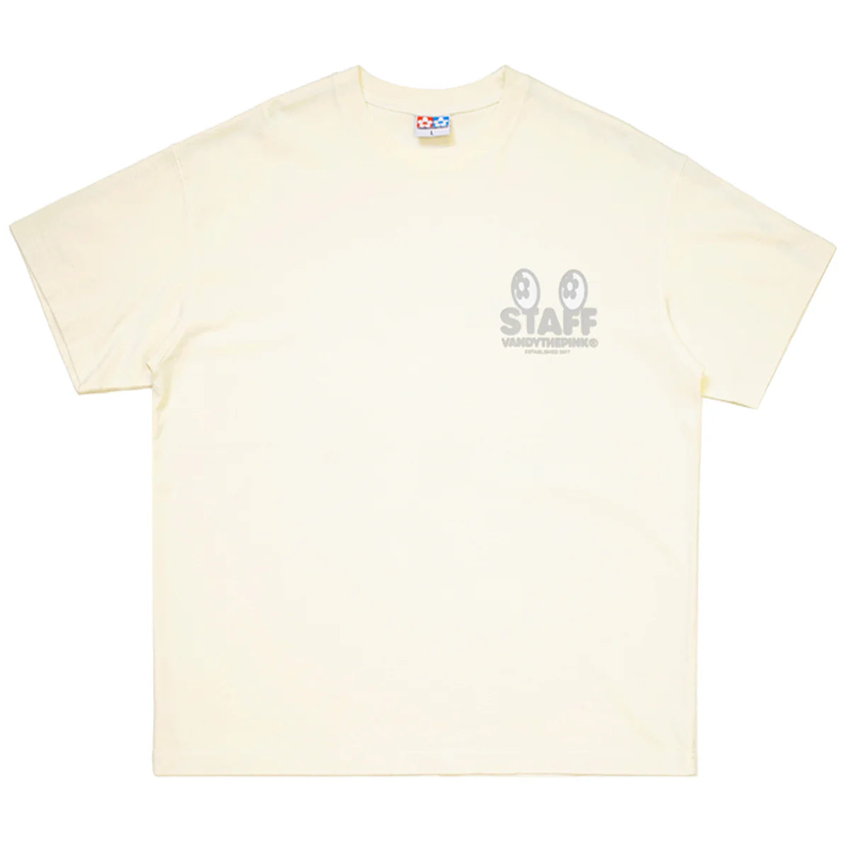 Vandy The Pink Staff Eye Logo Tee - Off-White Cream