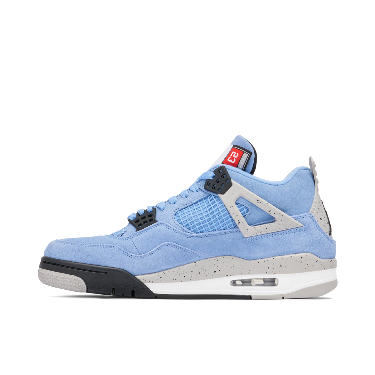 Jordan 4 Retro University Blue by Jordan's in Shoes. Available at KershKicks for £600.00. A must-have for fans of Jordan's looking to elevate their style with this Shoes.