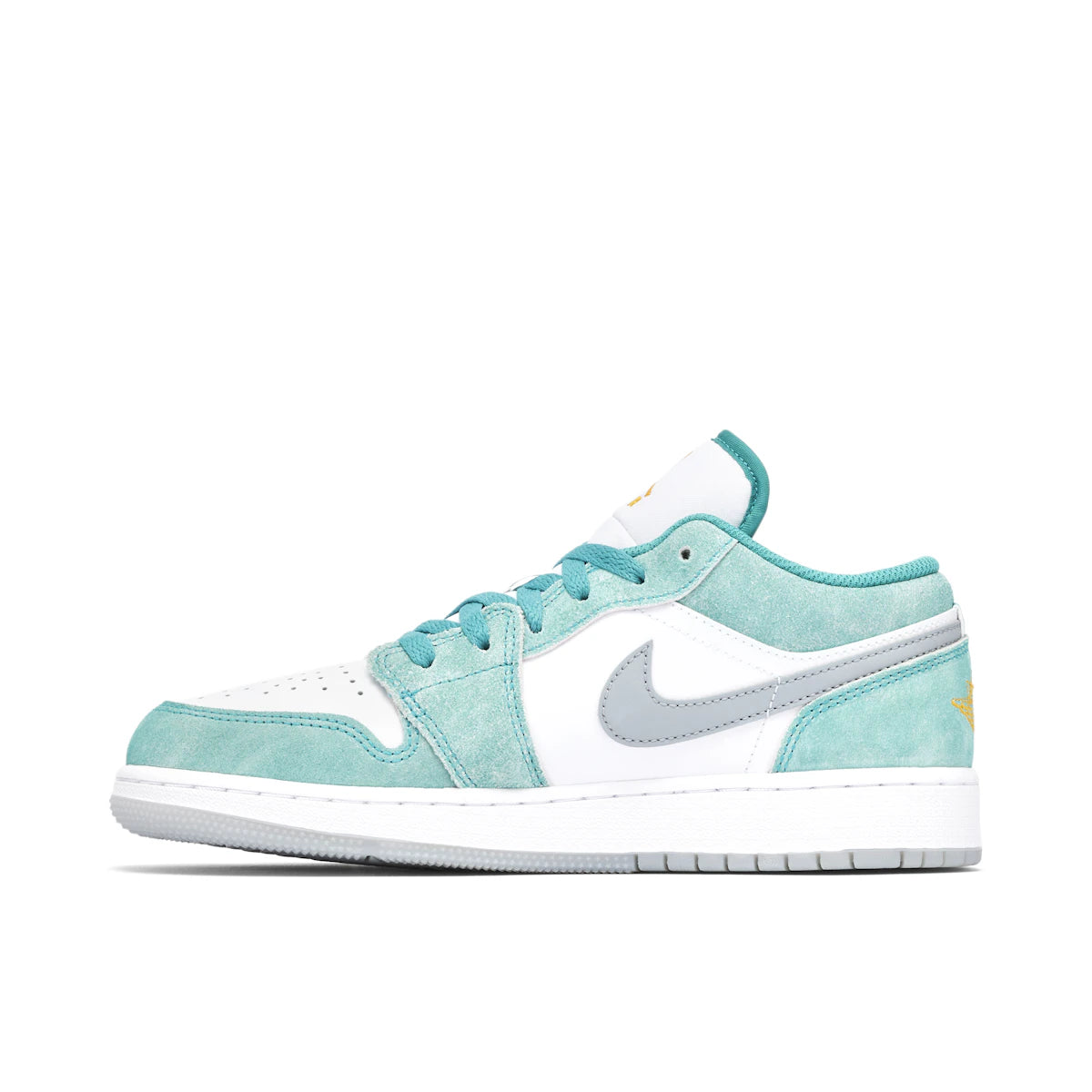 Jordan 1 Low New Emerald (GS) by Jordan's in Shoes. Available at KershKicks for £145.00. A must-have for fans of Jordan's looking to elevate their style with this Shoes.