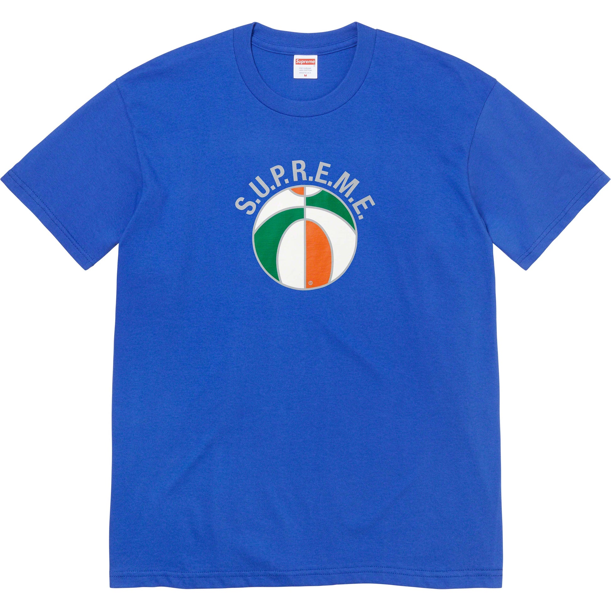 Supreme League Tee Royal by Supreme in . Available at KershKicks for £80.00. A must-have for fans of Supreme looking to elevate their style with this T-Shirt.