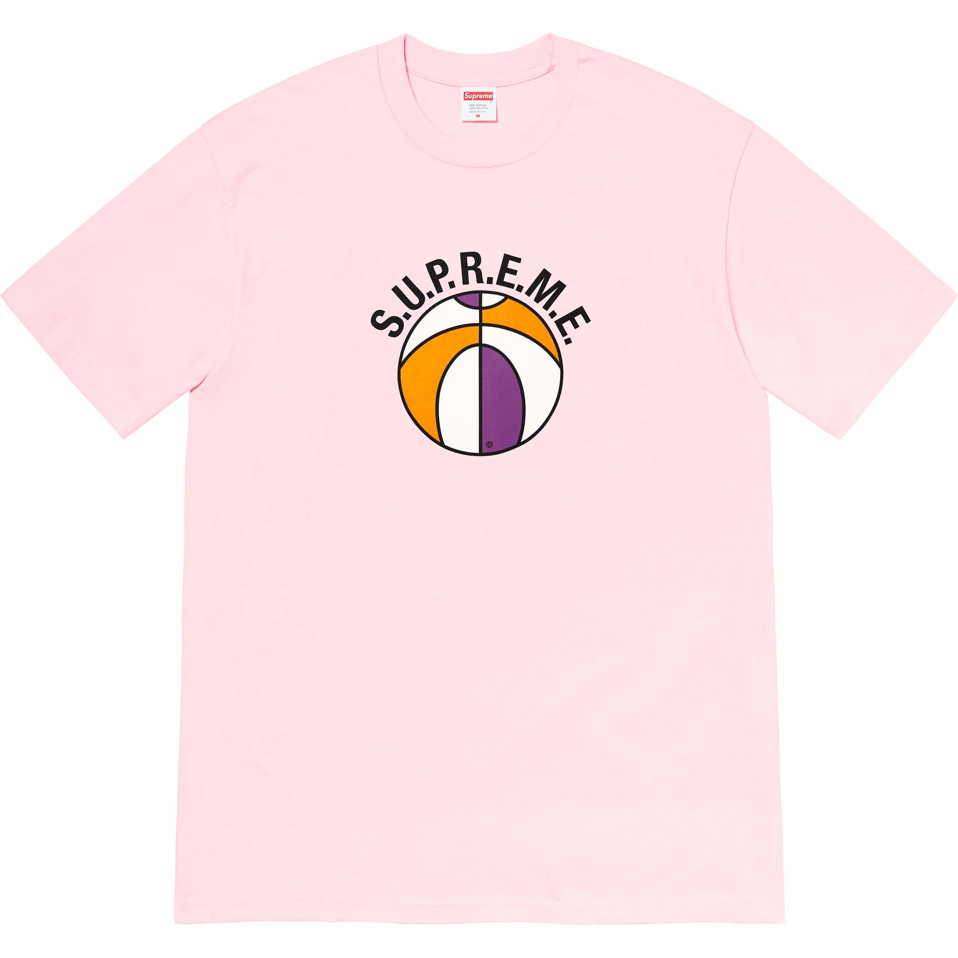 Supreme League Tee Light Pink by Supreme in . Available at KershKicks for £80.00. A must-have for fans of Supreme looking to elevate their style with this T-Shirt.
