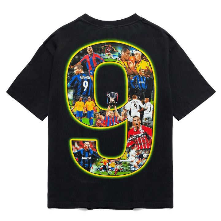 Marino Morwood Ronaldo "R9" Tee Black by Marino Morwood in Clothing. Available at KershKicks for £60.00. A must-have for fans of Marino Morwood looking to elevate their style with this T-Shirt.