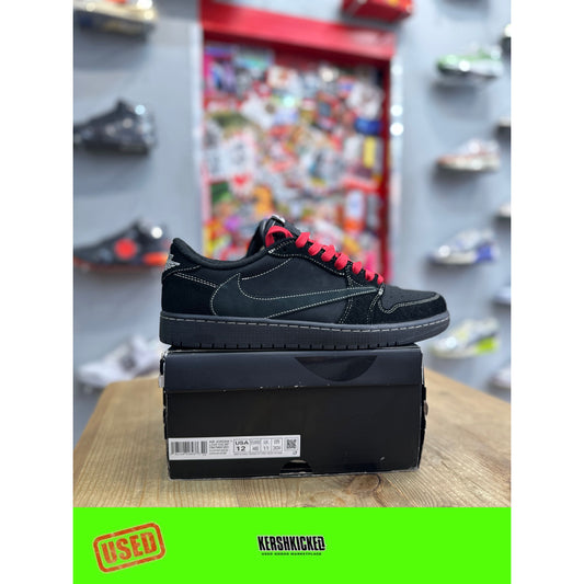 Jordan 1 Retro Low OG SP Travis Scott Black Phantom UK 11.
