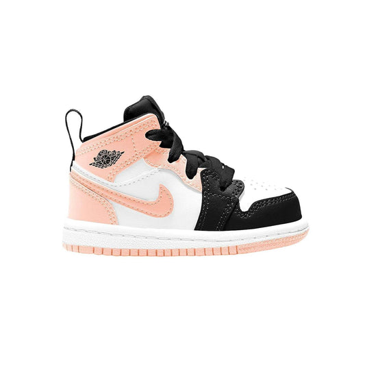 Infant Jordan 1 Mid Crimson Tint Toe (TD) by Jordan's in Uncategorized. Available at KershKicks for £100.00. A must-have for fans of Jordan's looking to elevate their style with this Kids Trainers.