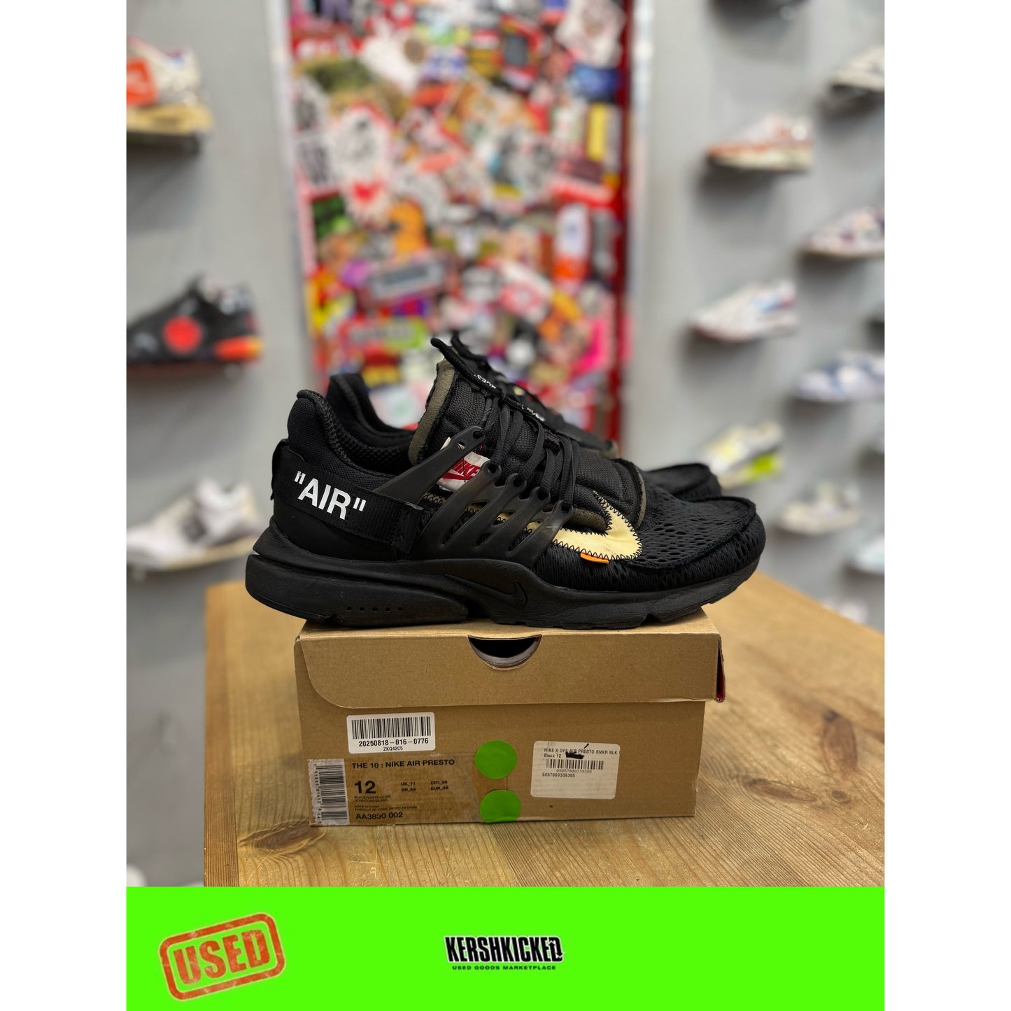 Nike Off White Presto Black UK11