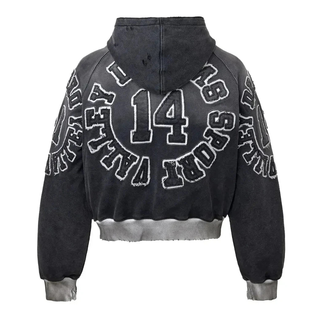 Vale Forever Anthem Zip Up Hoodie Black