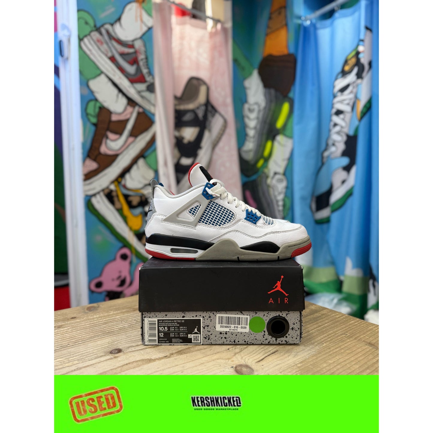 Jordan 4 'What the?' UK9.5