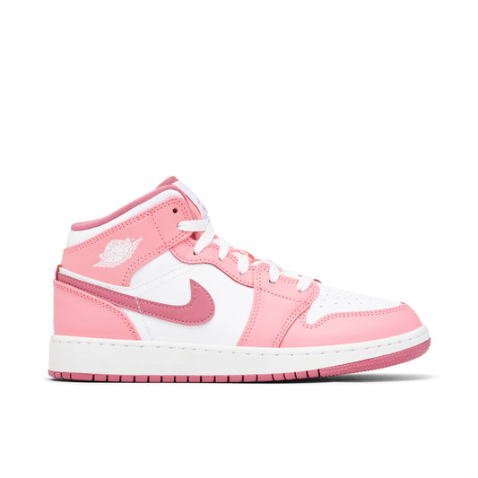 Jordan 1 Mid Valentine's Day (2023) (GS) by Jordan's in Shoes. Available at KershKicks for £150.00. A must-have for fans of Jordan's looking to elevate their style with this Shoes.
