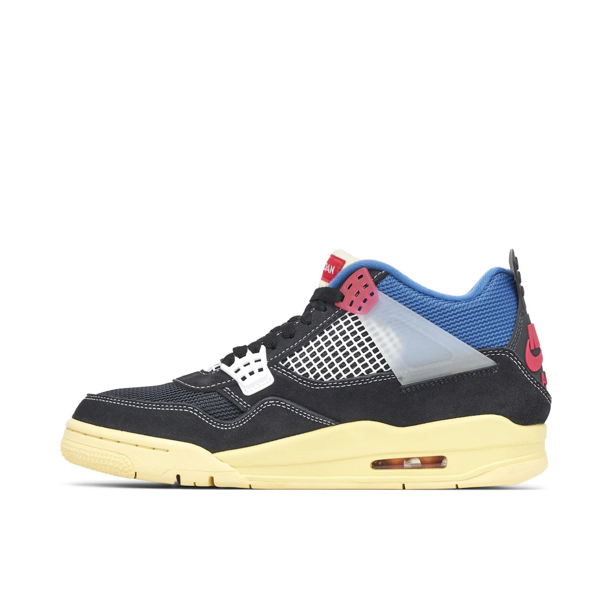 Jordan 4 Retro Union Off Noir by Jordan's in Shoes. Available at KershKicks for £850.00. A must-have for fans of Jordan's looking to elevate their style with this Shoes.