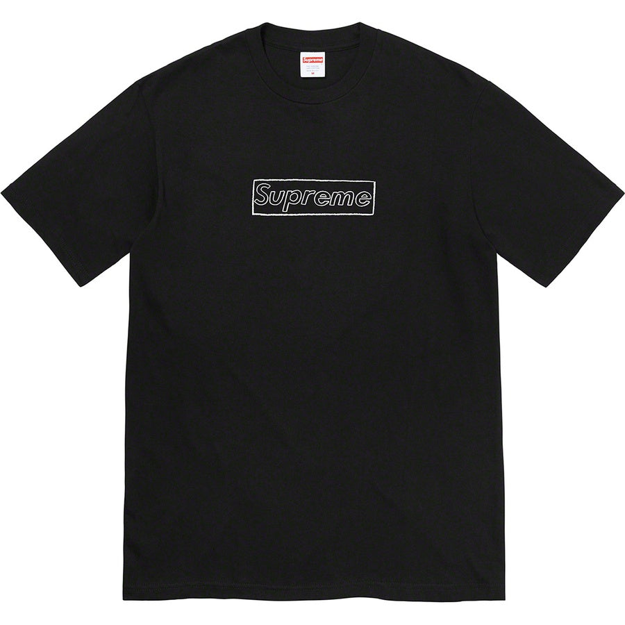 Supreme Kaws Chalk Logo Tee Black