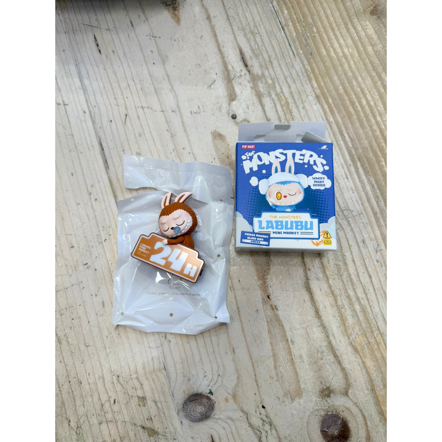 Pop Mart Labubu The Monsters Wacky Mart Series Fridge Magnet Single Blind Box