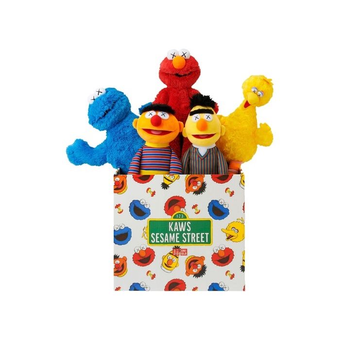 Kaws Sesame Street Uniqlo Plush Toy Complete Box Set