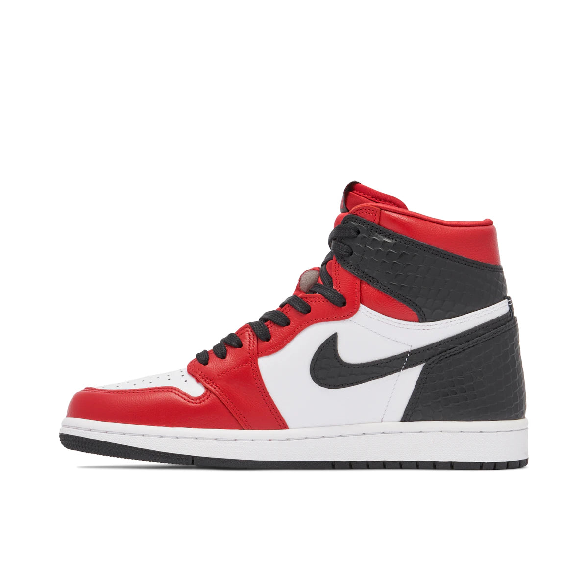 Jordan 1 Retro High Satin Snake Chicago (W) by Jordan's in Shoes. Available at KershKicks for £185.00. A must-have for fans of Jordan's looking to elevate their style with this Shoes.