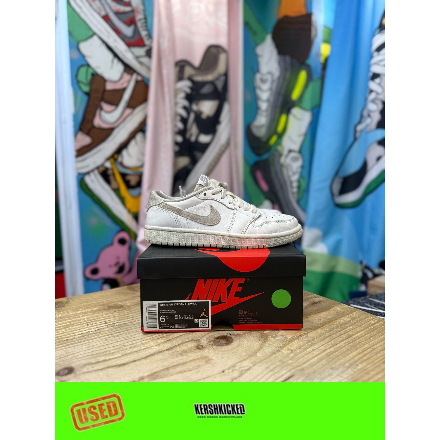 Jordan 1 Low Neutral Grey UK4