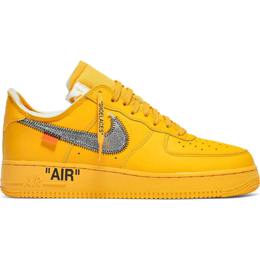 Nike Air Force 1 Low Off-White ICA University Gold by Nike in Shoes. Available at KershKicks for £1875.00. A must-have for fans of Nike looking to elevate their style with this Shoes.