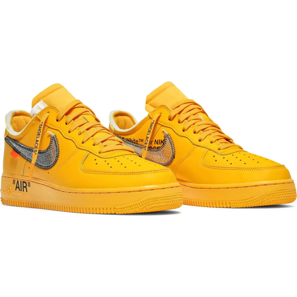 Nike Air Force 1 Low Off-White ICA University Gold by Nike in Shoes. Available at KershKicks for £1875.00. A must-have for fans of Nike looking to elevate their style with this Shoes.