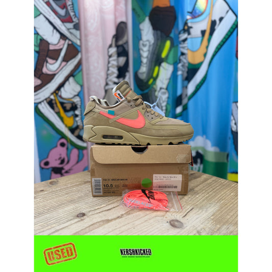 Nike Air Max 90 Off White Desert Ore UK 9.5