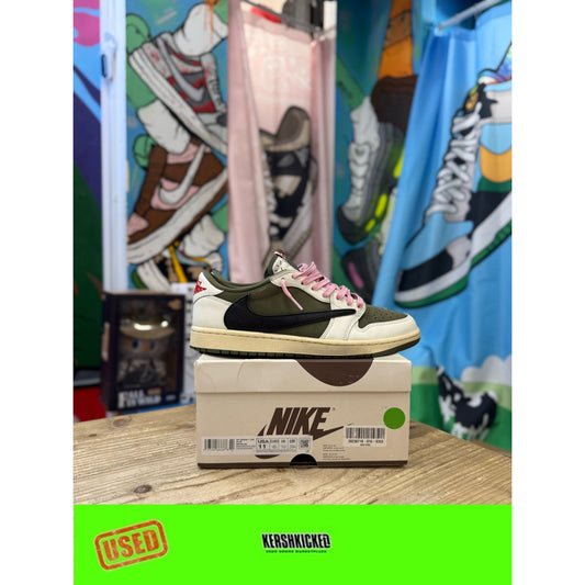 Jordan 1 Low Travis Scott Medium Olive UK10