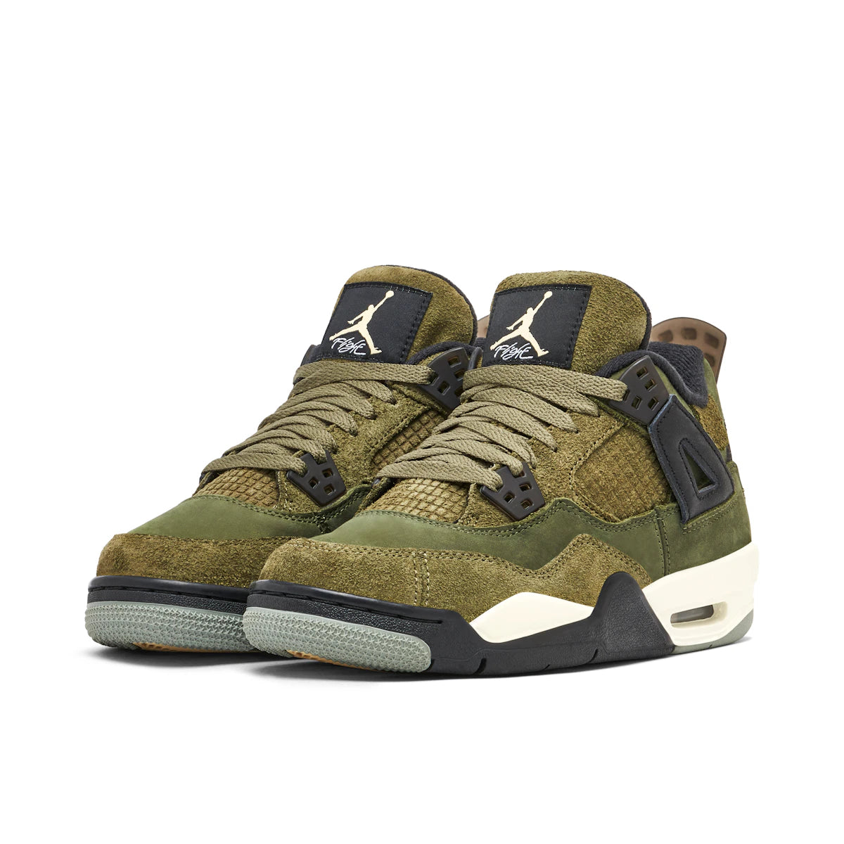 Jordan 4 Retro SE Craft Medium Olive (GS) by Jordan's in Shoes. Available at KershKicks for £195.00. A must-have for fans of Jordan's looking to elevate their style with this Shoes.