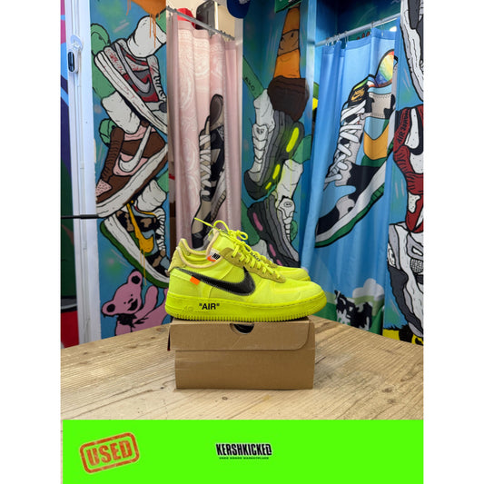 Nike Air Force 1 Low Off-White Volt UK 7.5