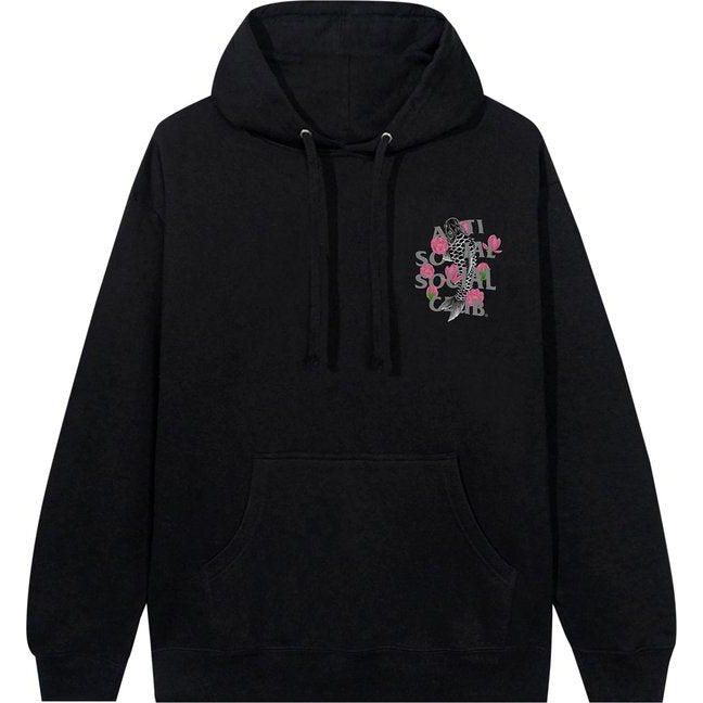 Anti Social Social Club Koi Ornamental Hoodie Black by Anti Social Social Club in . Available at KershKicks for £110.00. A must-have for fans of Anti Social Social Club looking to elevate their style with this Hoodie.