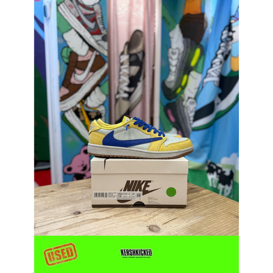 Jordan 1 Low Travis Scott Canery UK9.5
