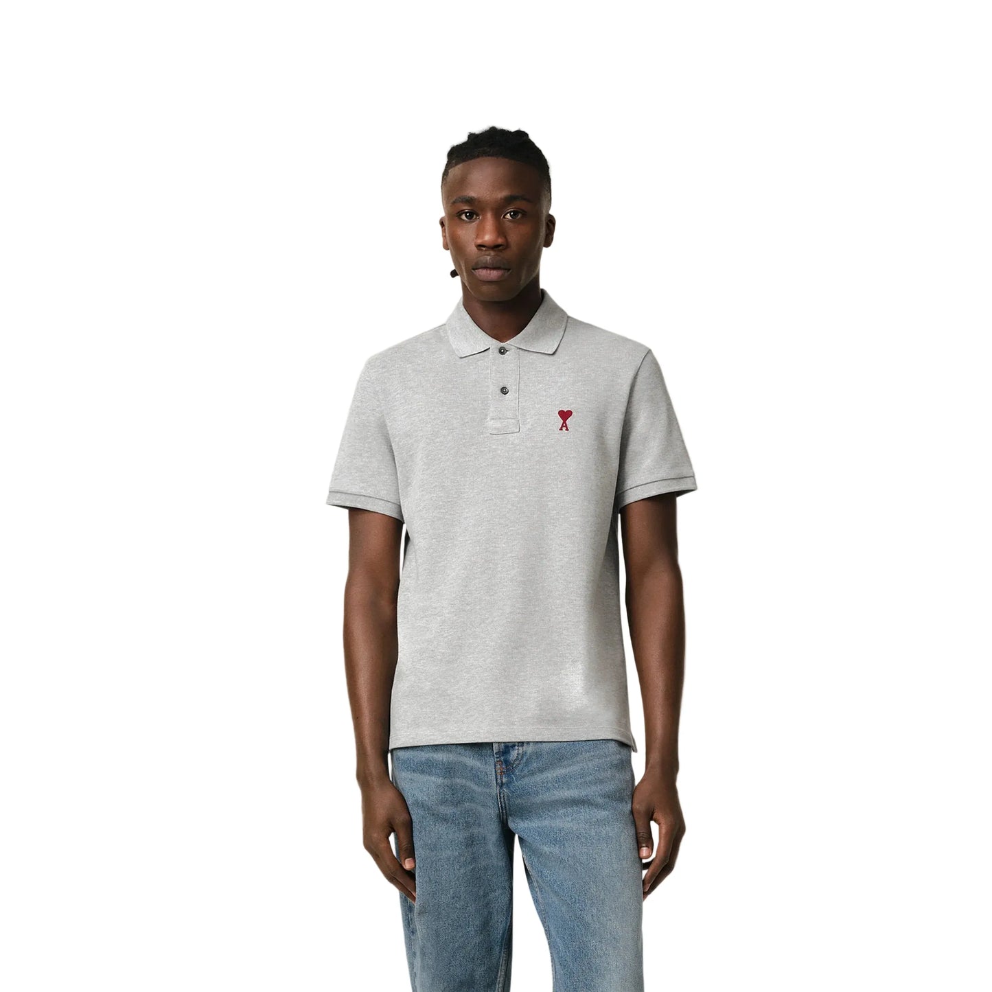 Ami De Coeur Polo Shirt Heather Grey