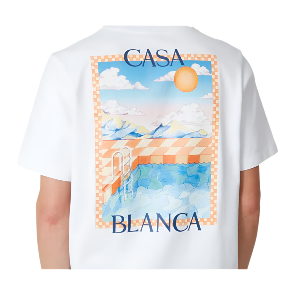 Casablanca Surreal Pool T-Shirt White
