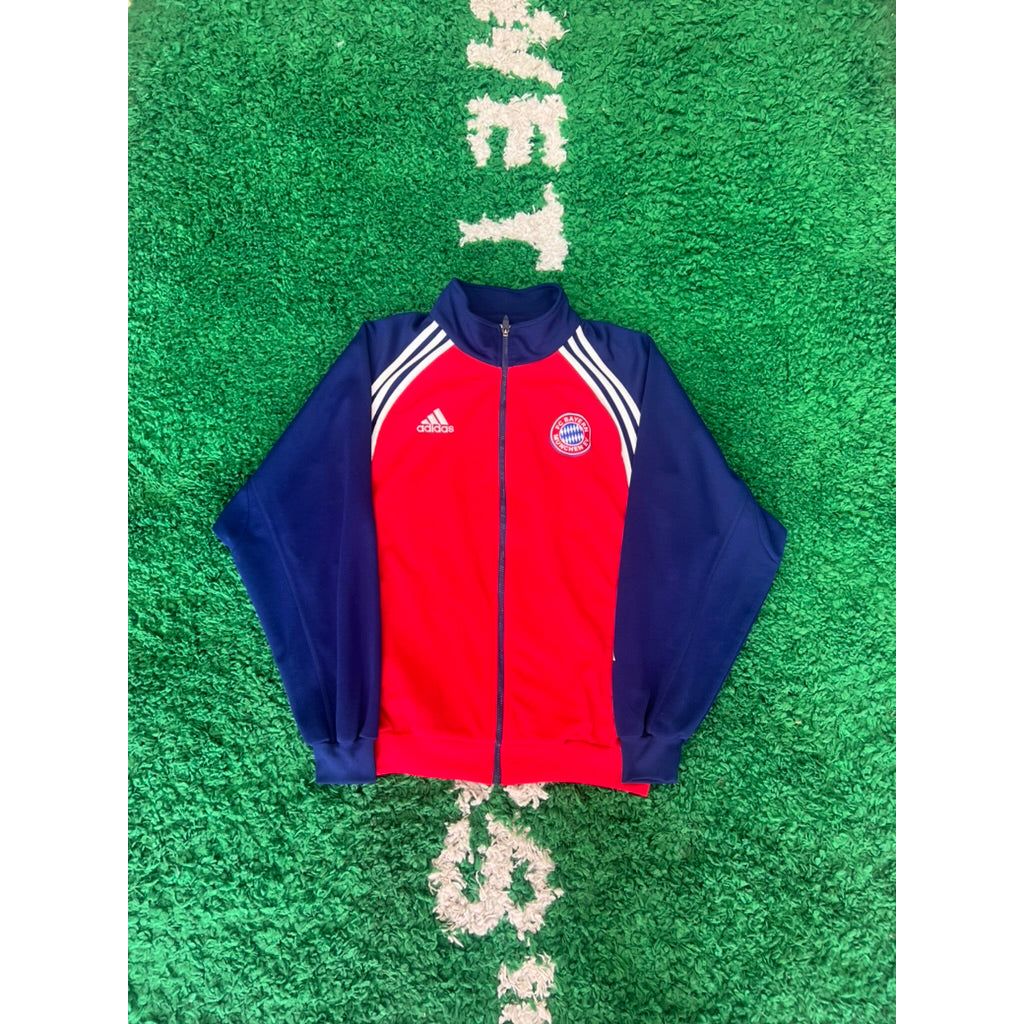BAYERN MUNICH 1999/01 Adidas Track Jacket L by KershKits in Clothing. Available at KershKicks for £50.00. A must-have for fans of KershKits looking to elevate their style with this Kits.