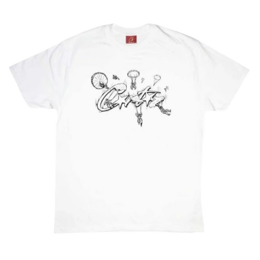 Corteiz Allstarz Skydiver Tee White