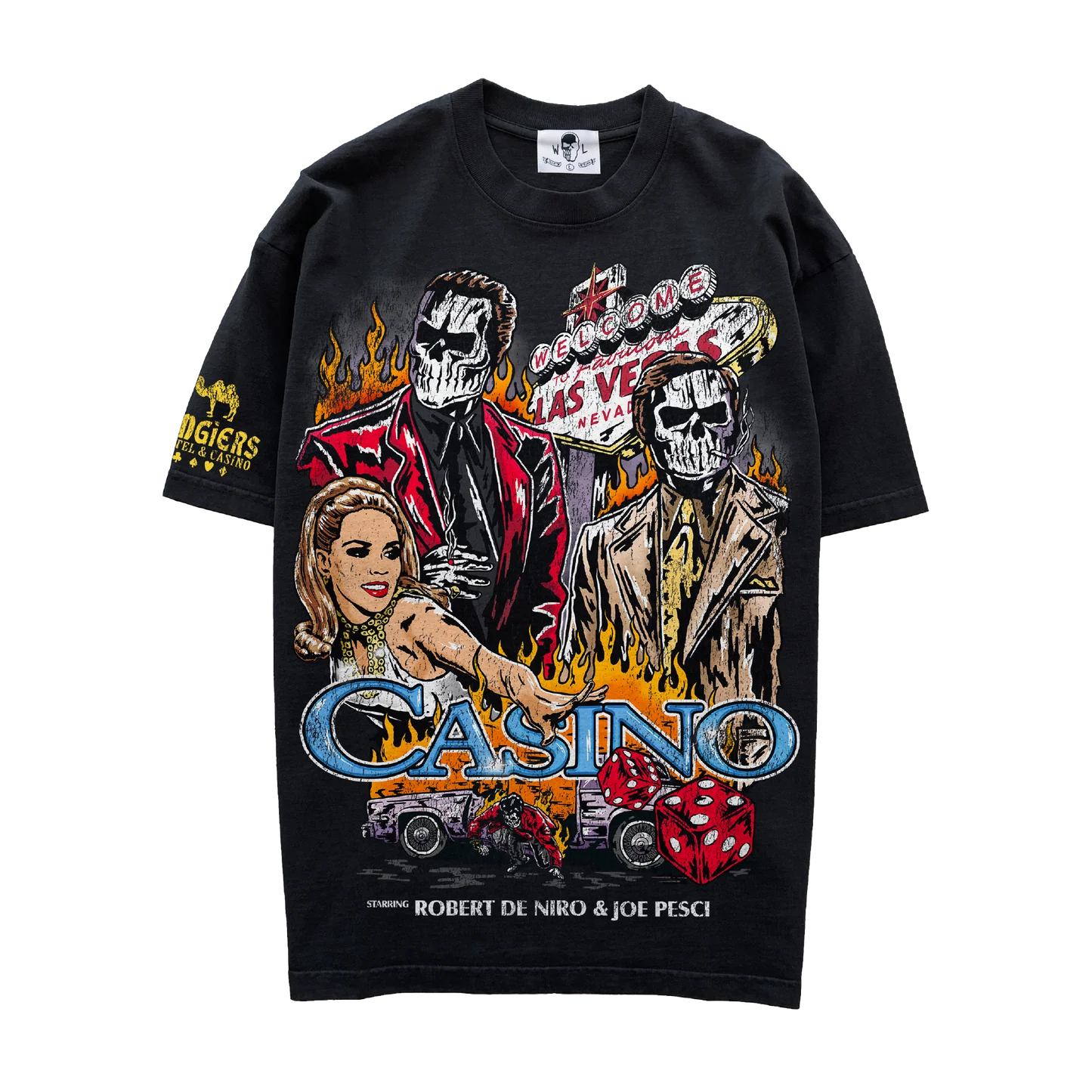 Warren Lotas Casino T-Shirt - Black