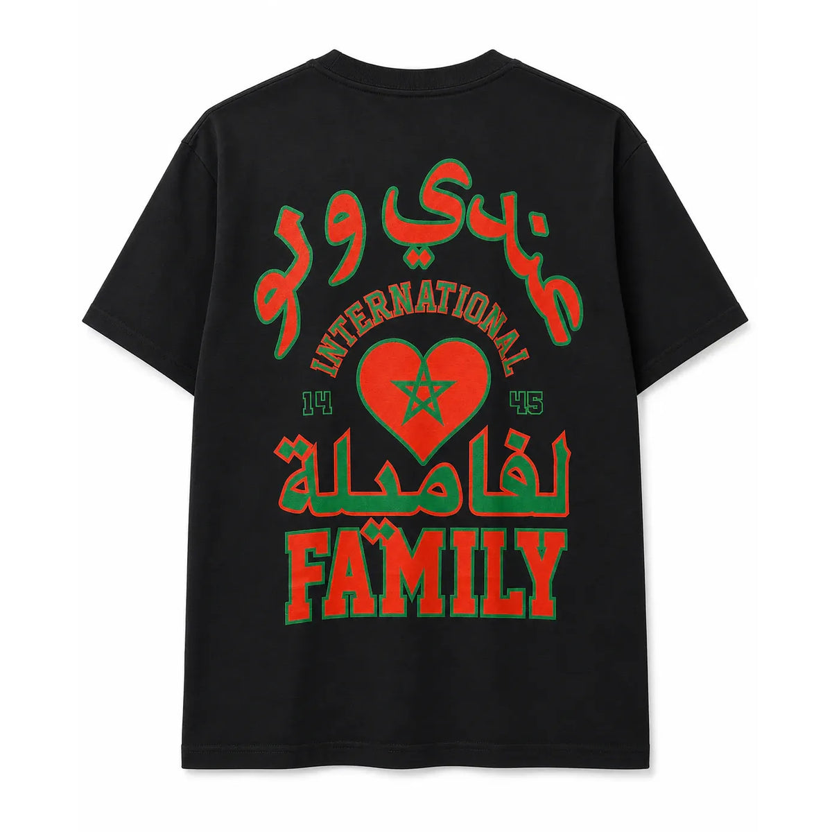 Corteiz International Family Tee Black