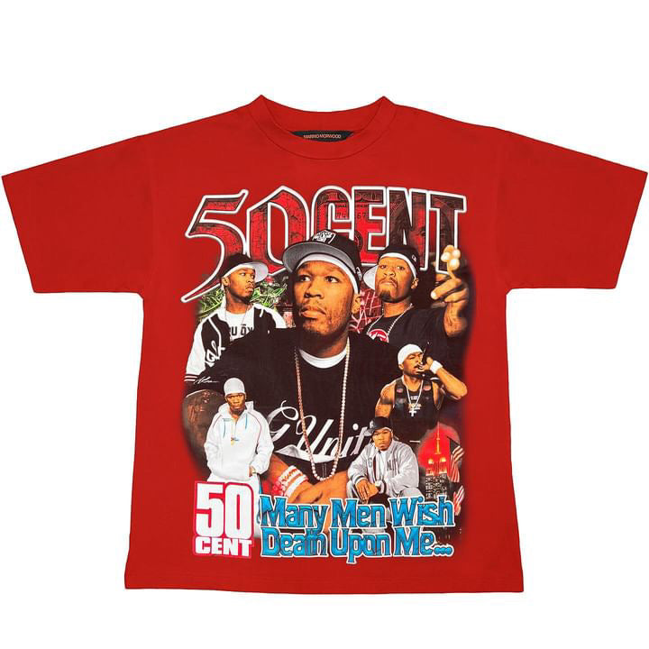 Marino Morwood 50 Cent Tee Red by Marino Morwood in . Available at KershKicks for £51.00. A must-have for fans of Marino Morwood looking to elevate their style with this T-Shirt.