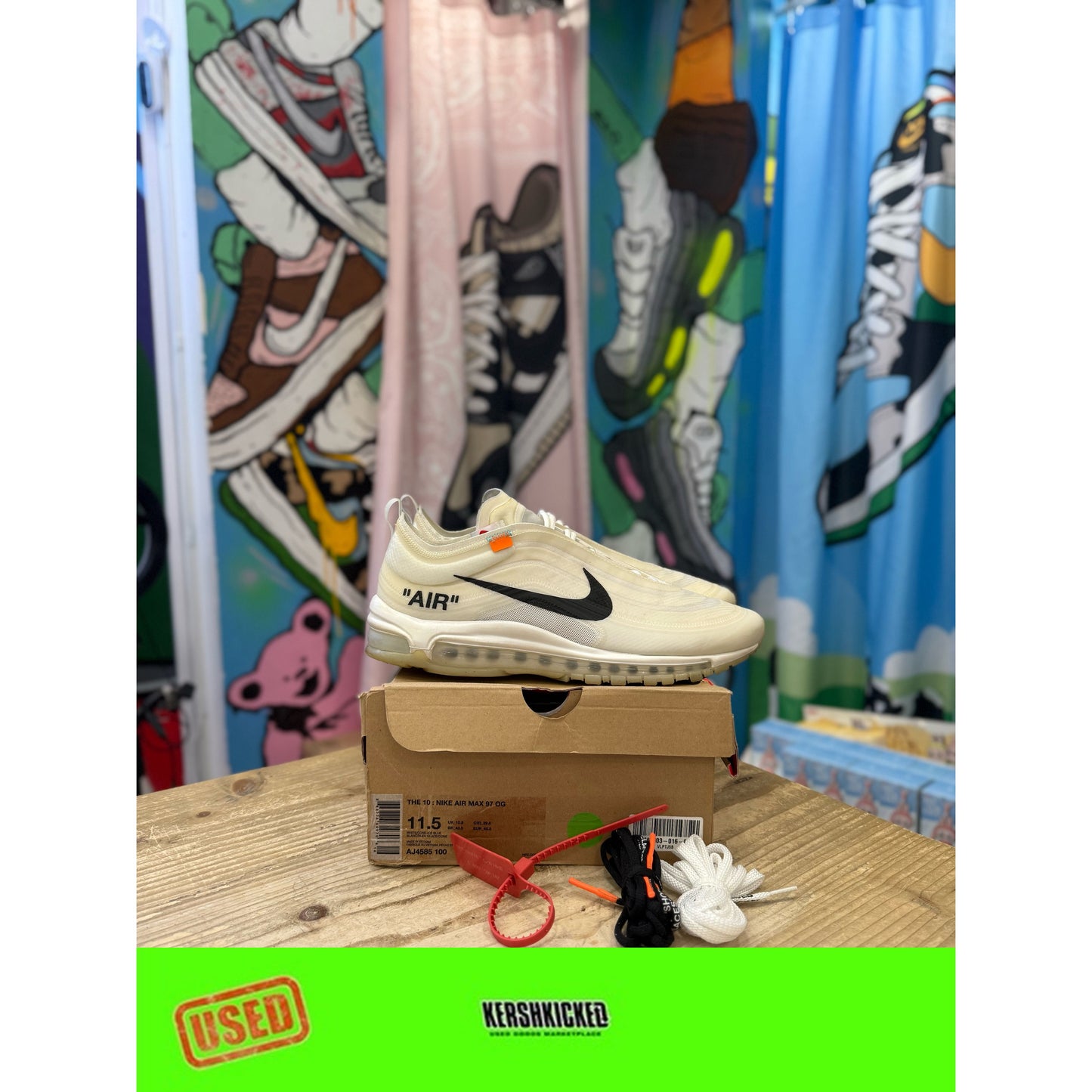 Nike Air Max 97 Off White 'The Ten' UK 10.5