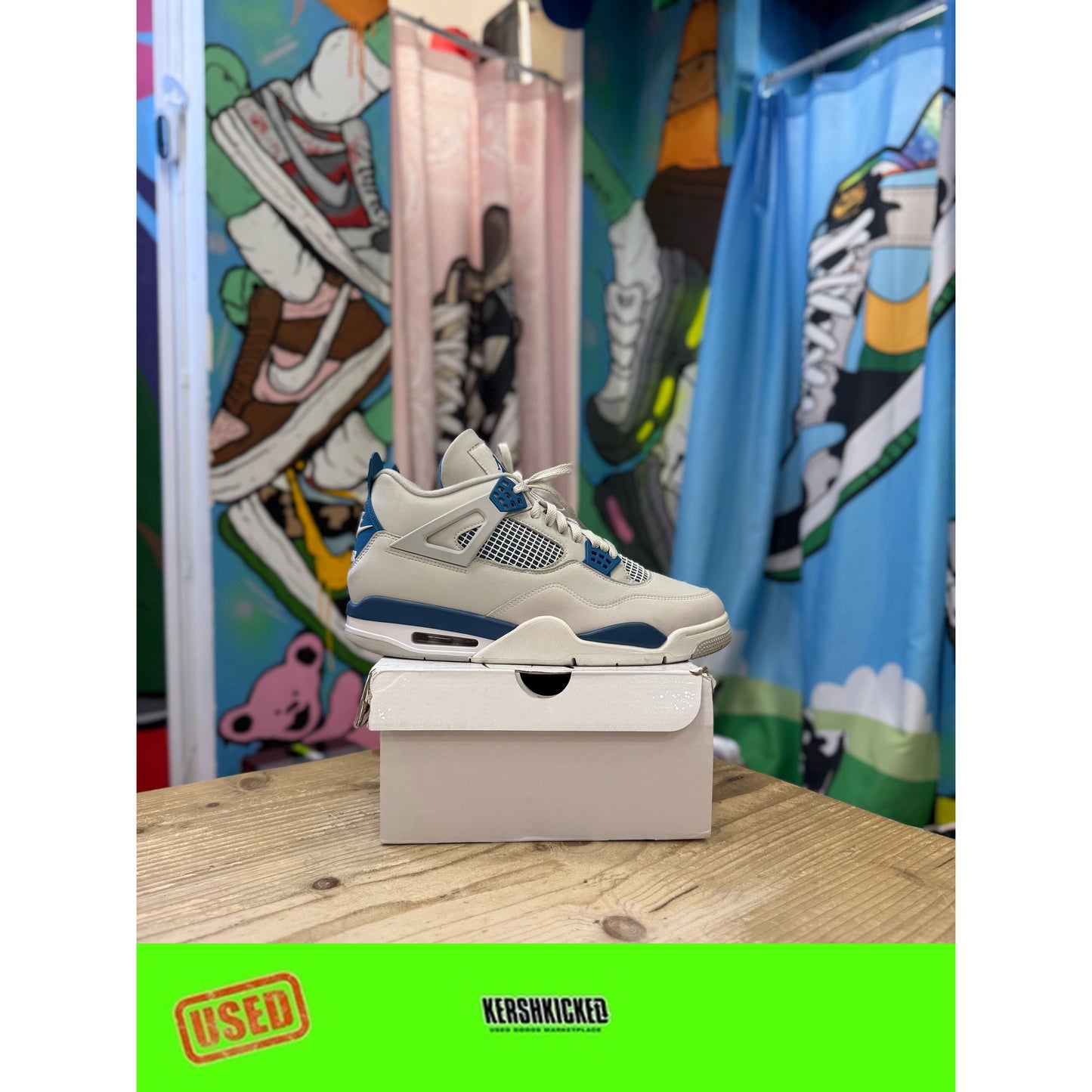 Jordan 4 Military Blue UK12
