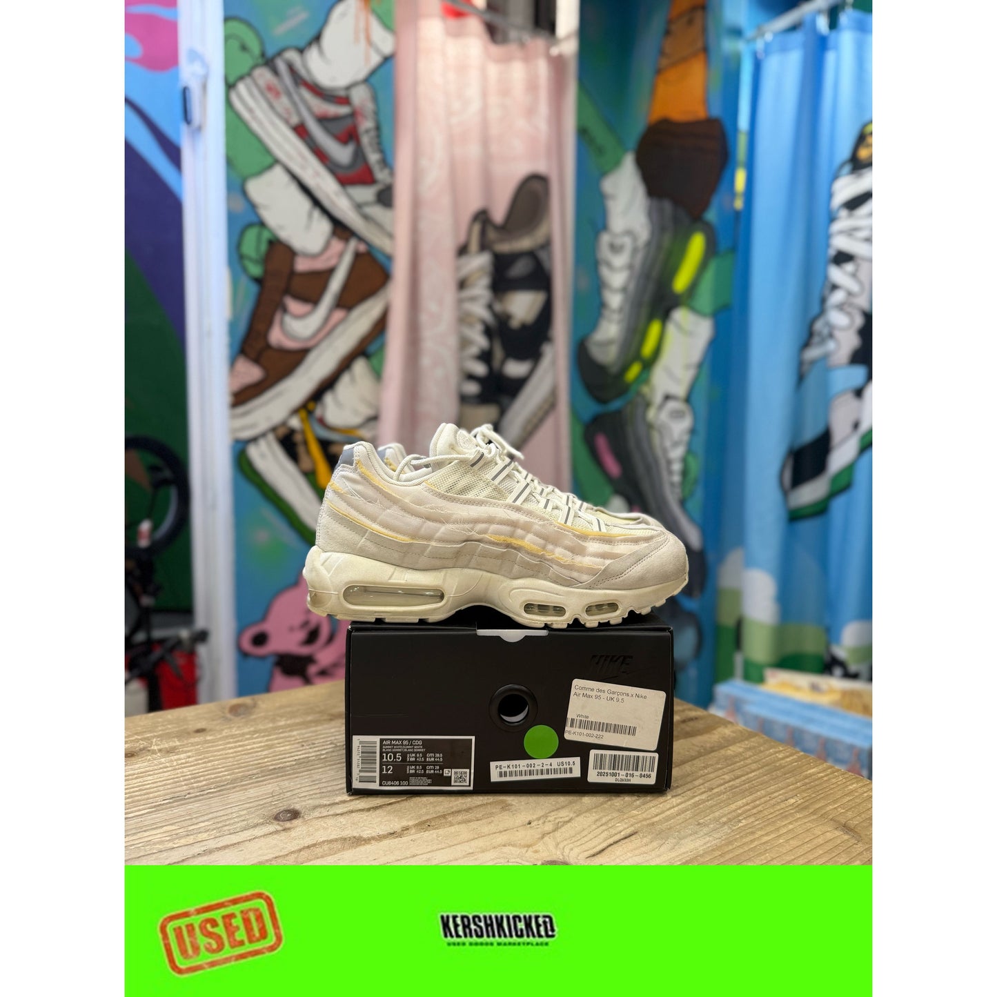 Nike Air Max 95 CDG White UK 9.5