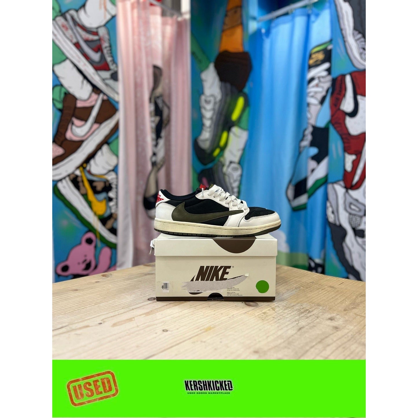 Air Jordan 1 Travis Scott Olive UK 7