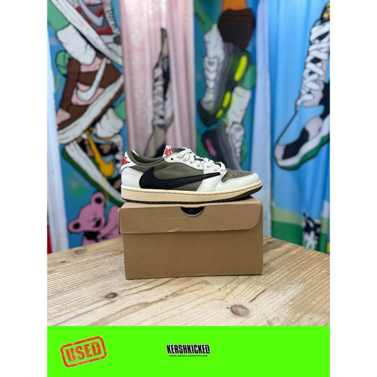 Jordan 1 Low Travis Scott Medium Olive UK 6