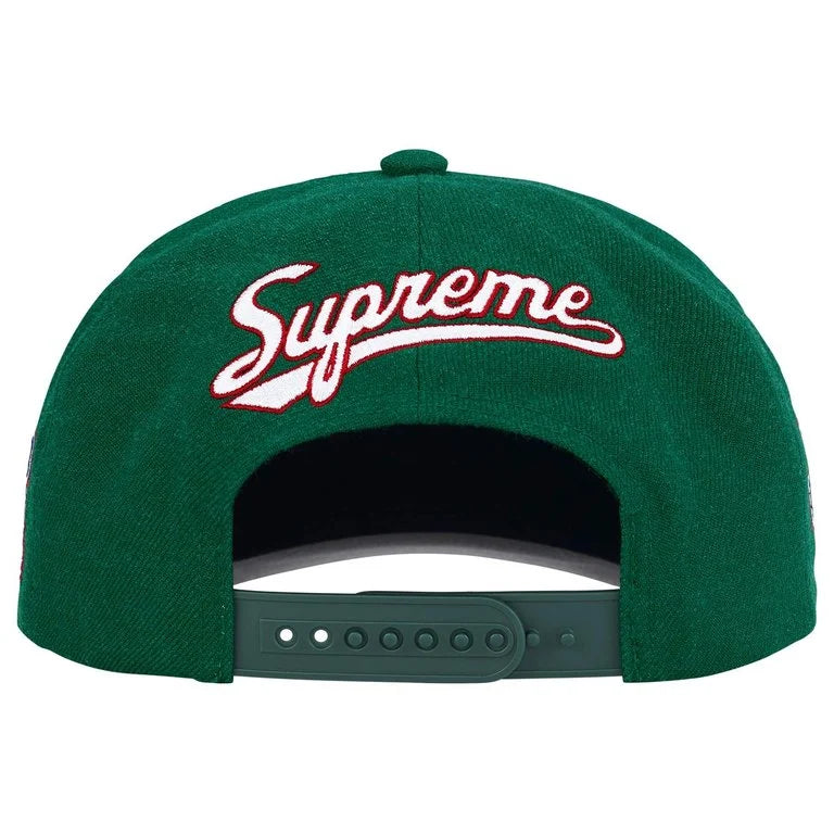 Supreme World Famous S Logo 6-Panel Hat Green