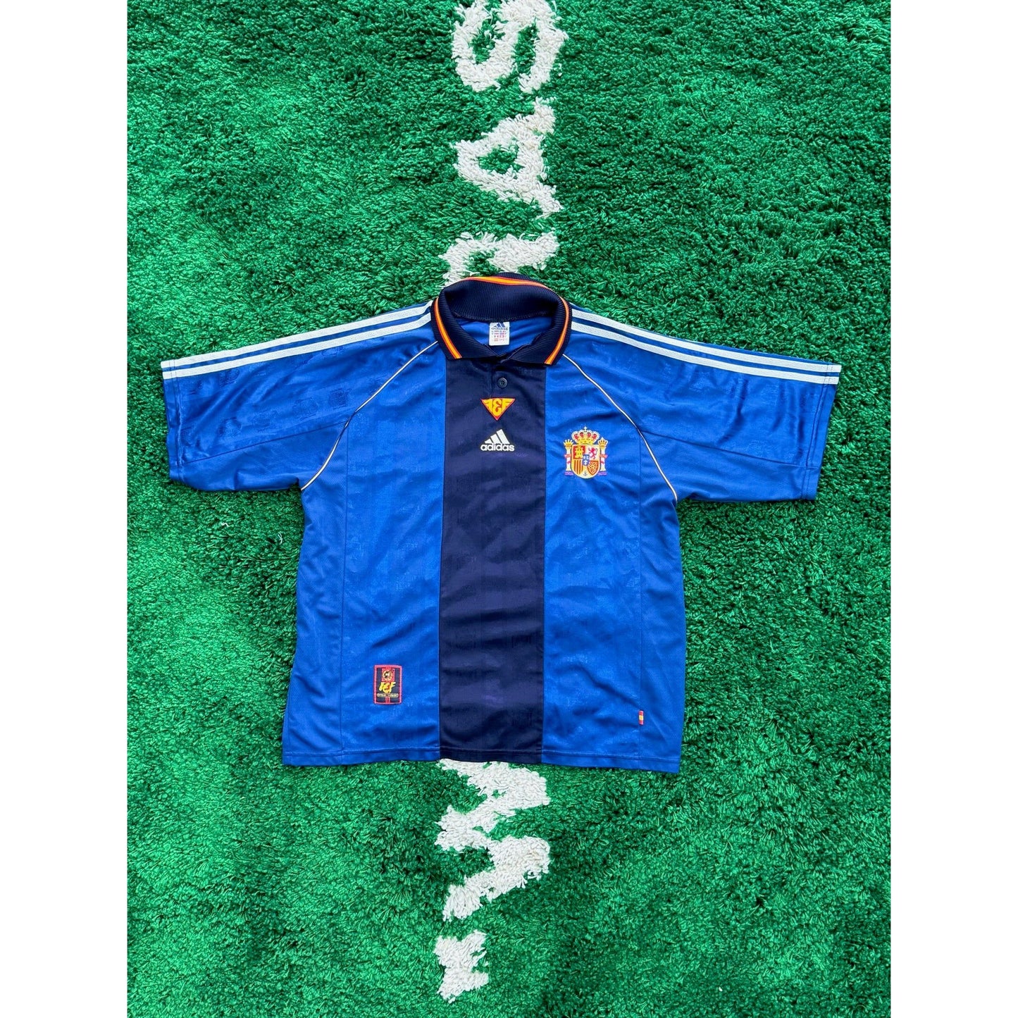 Spain Away Shirt 1999-2000 XL by KershKits in Clothing. Available at KershKicks for £90.00. A must-have for fans of KershKits looking to elevate their style with this Kits.